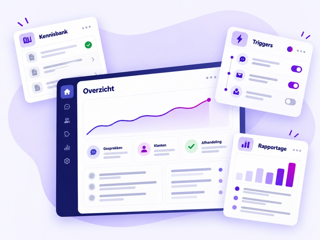 De omnichannel software met gedeelde inbox en kennisbank