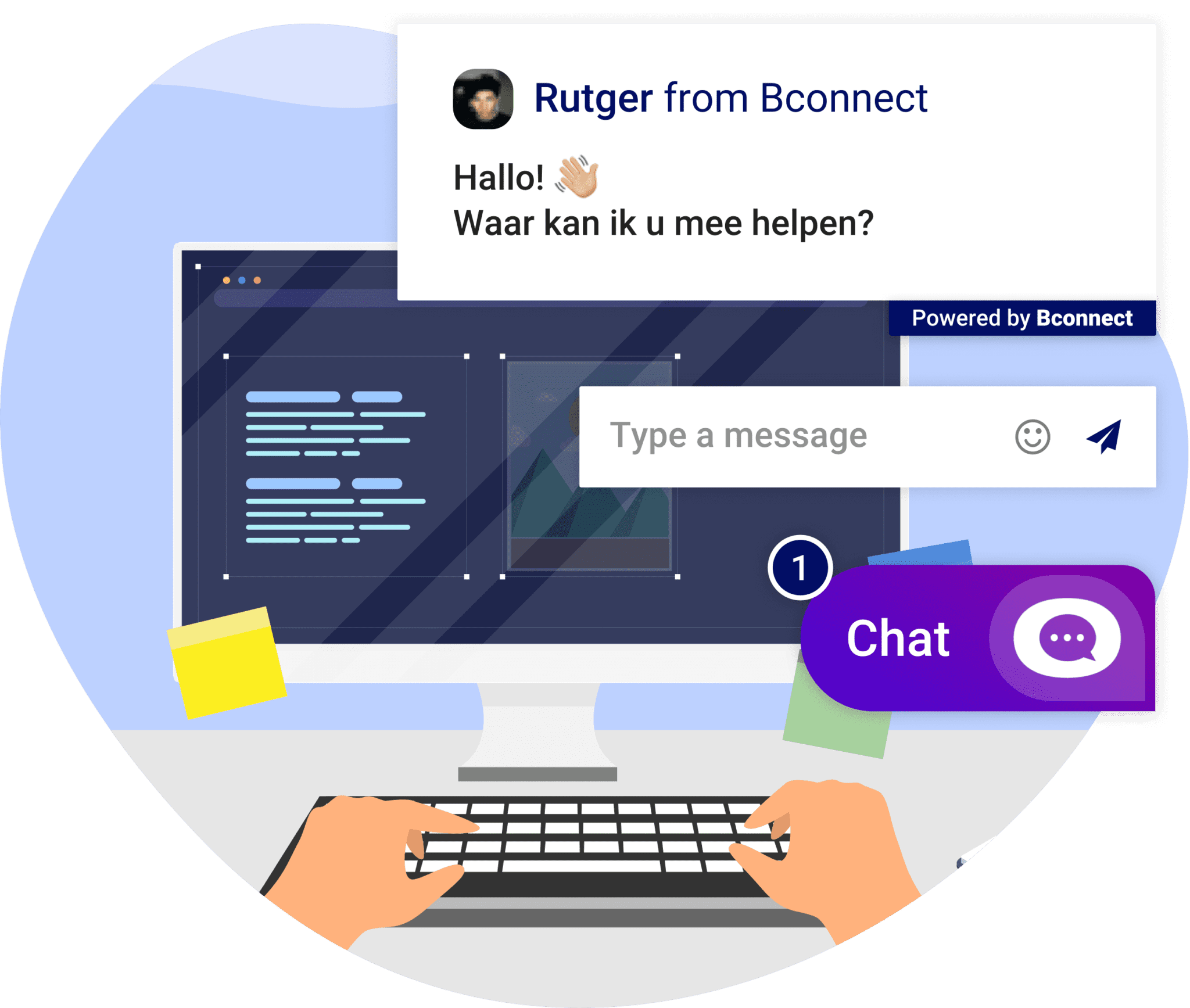 Bconnect | klantenservice met chatfunctie op de website