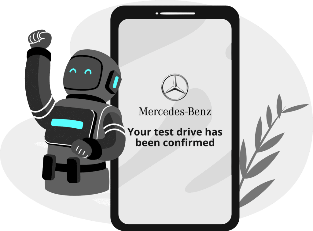 Mercedes-Benz Chatbot voorbeeld | Bconnect Live Chat