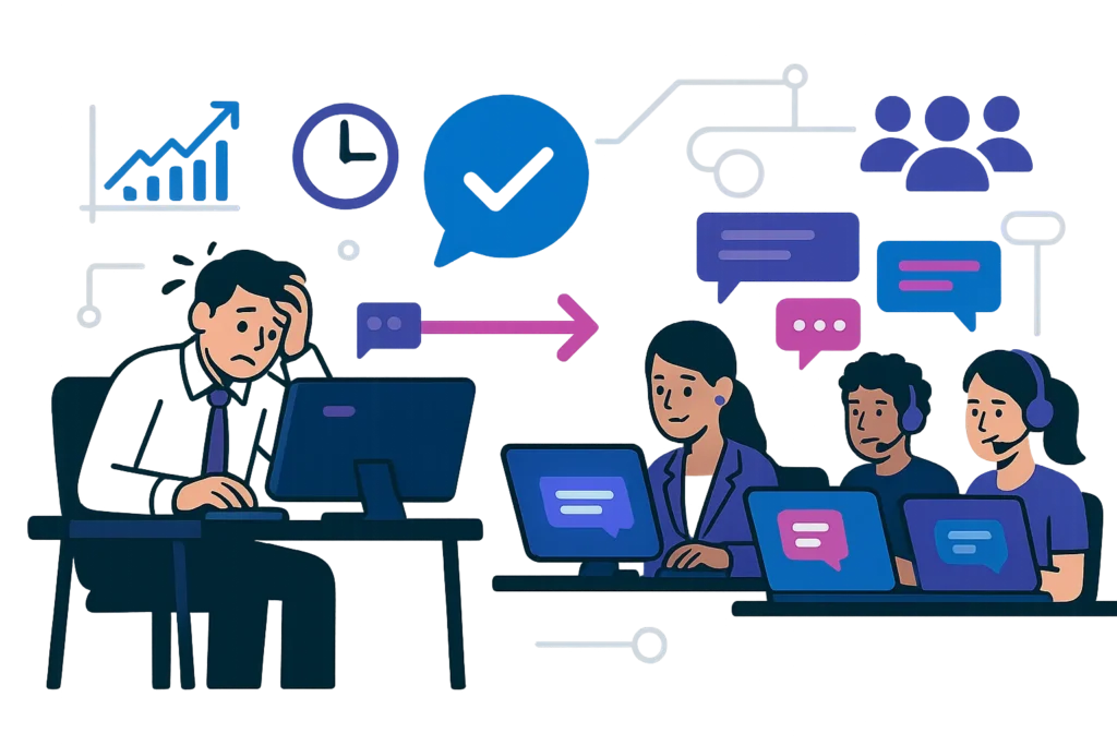 waarom kiezen voor het uitbesteden van live chat. 